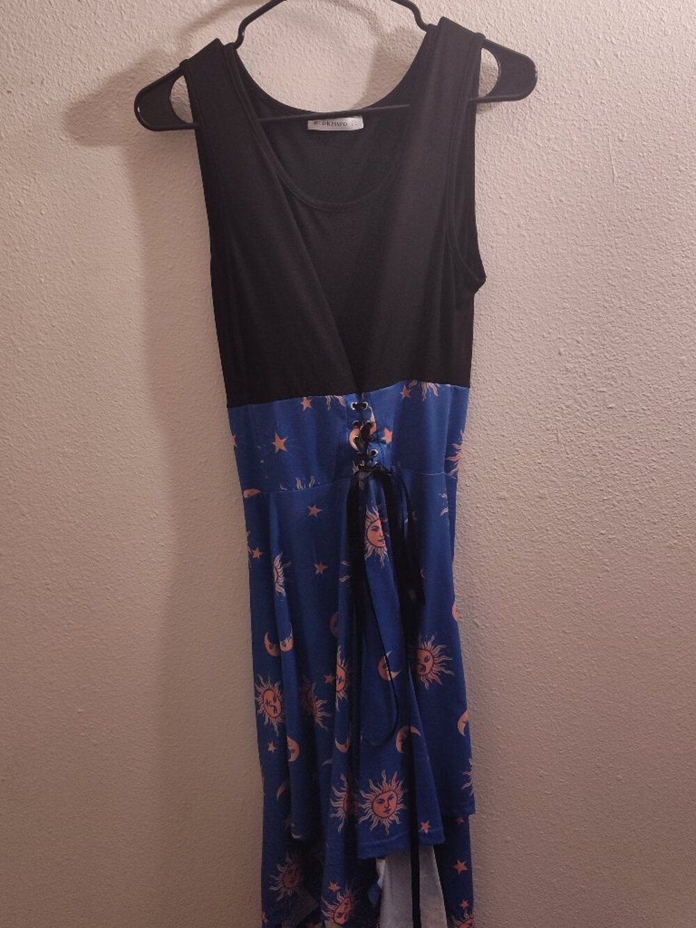DressFo Black and Blue Cosmos Dress